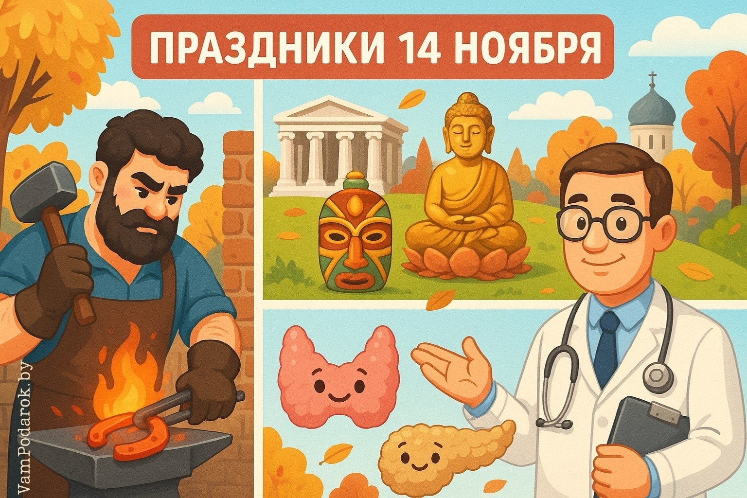 Праздники 14 ноября 2025 года – картинки и открытки