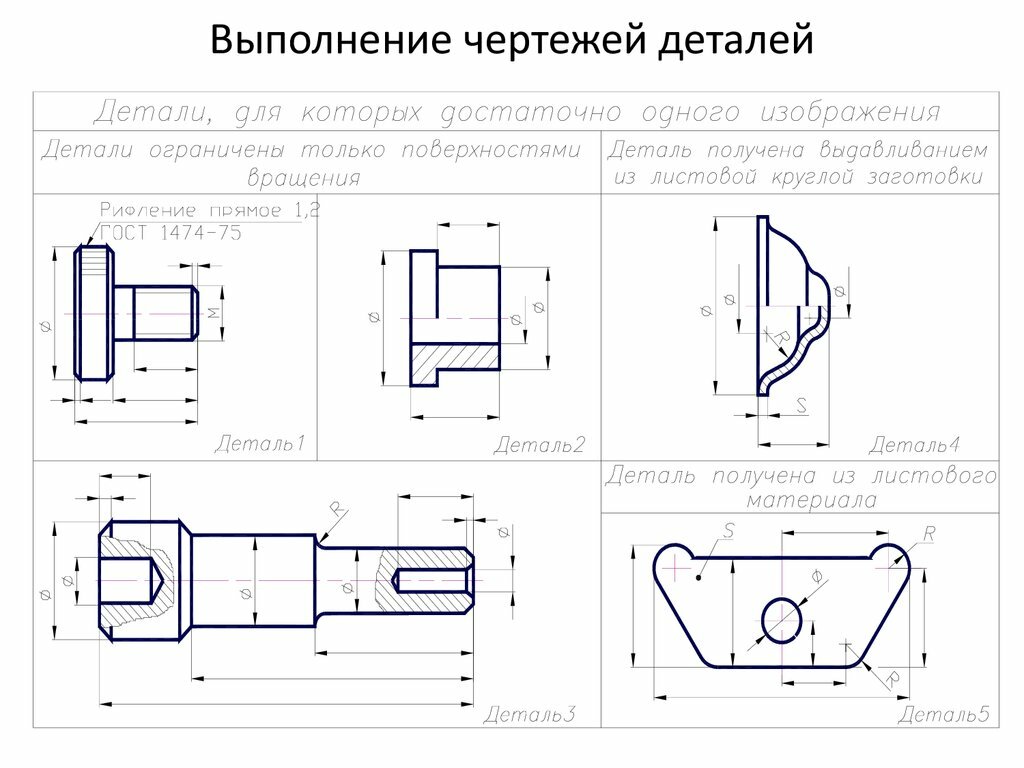 Какие существуют чертежи