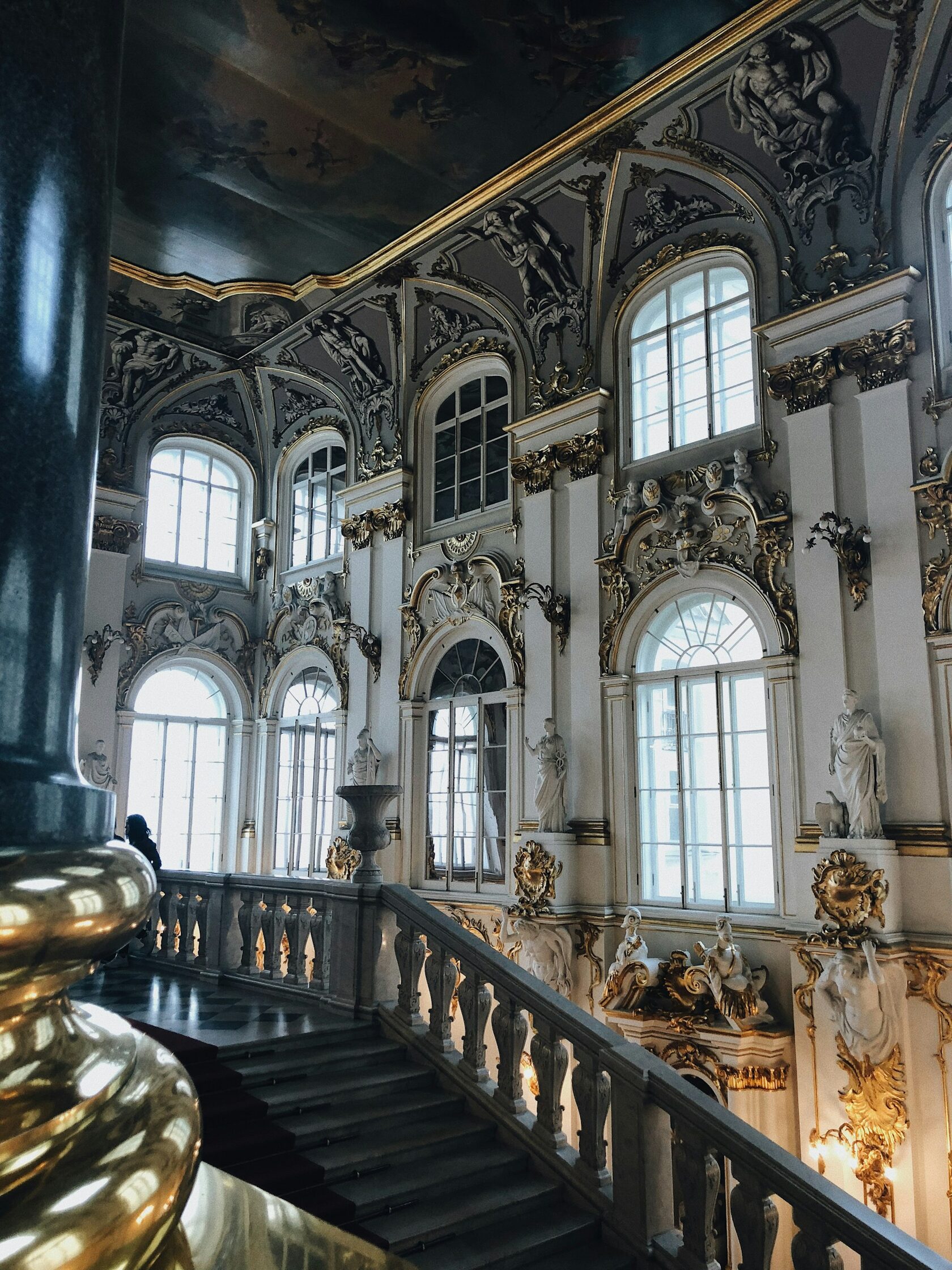 Иорданская лестница, Большой Эрмитаж, Россия, Санкт-Петербург, Дворцовая площадь, 2