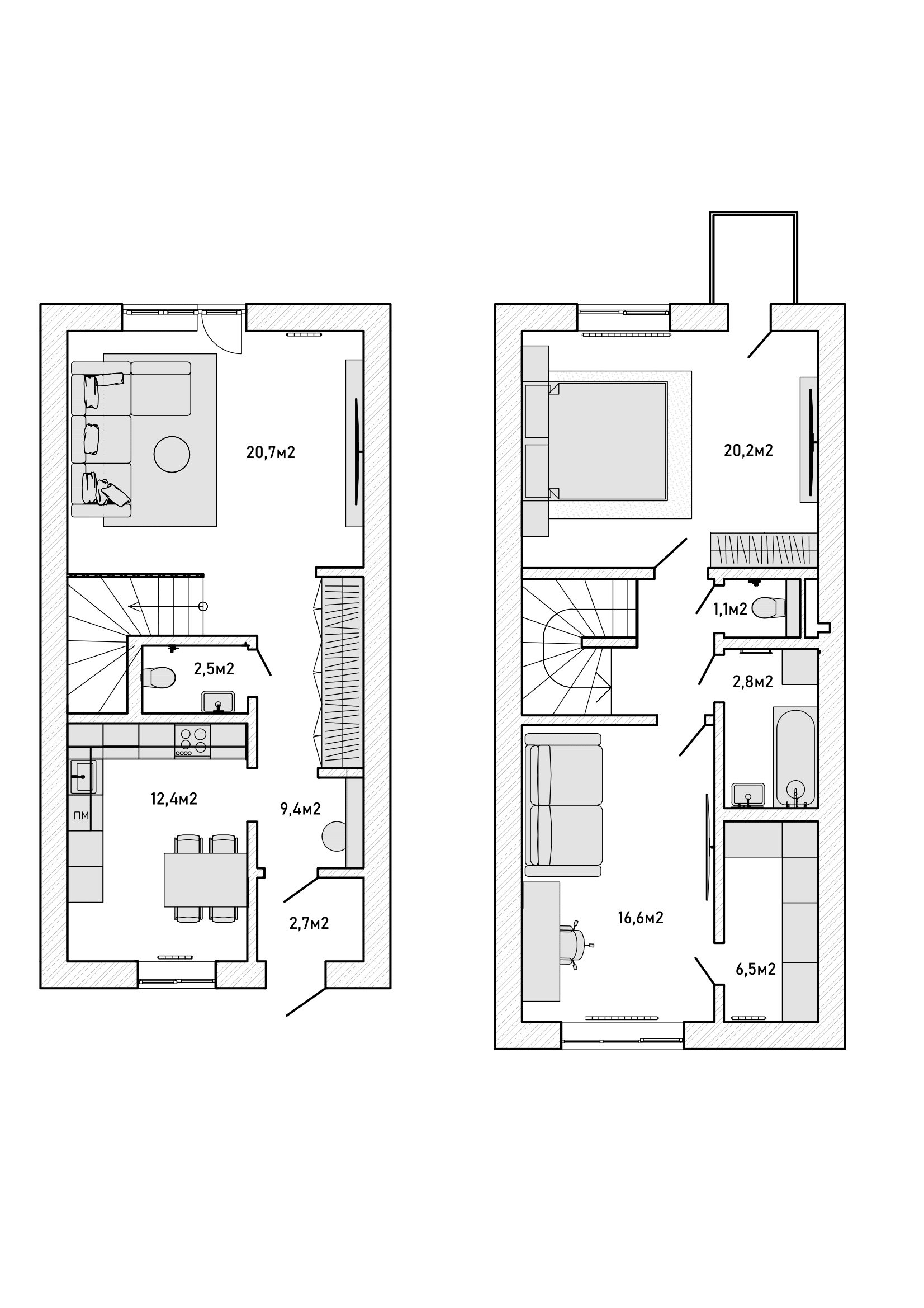 планировка красного дома