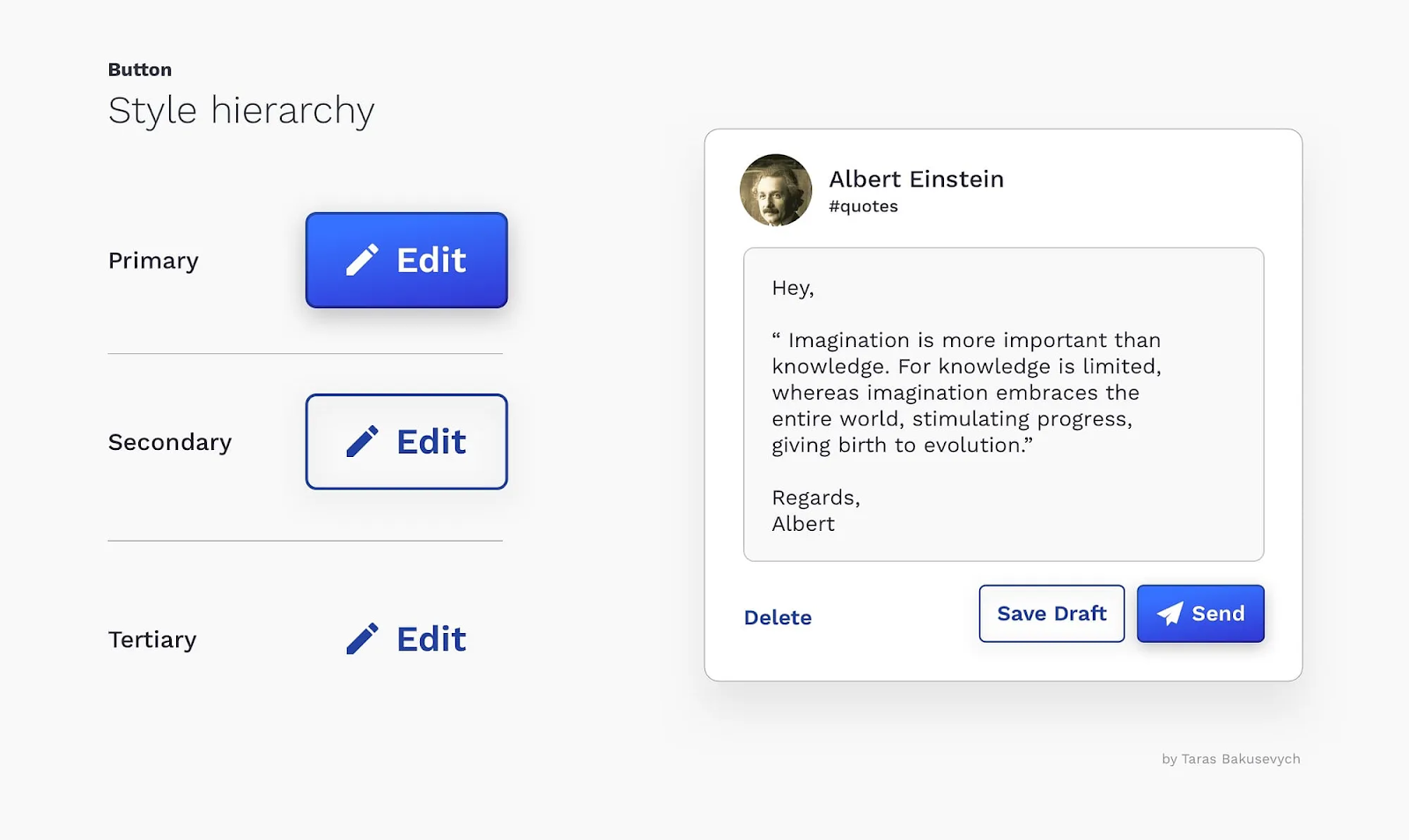 Иерархия кнопок