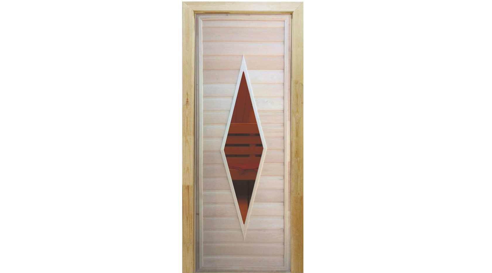 Дверь для бани из липы ПО-11 со вставками стекла. Купить в Новосибирске ...