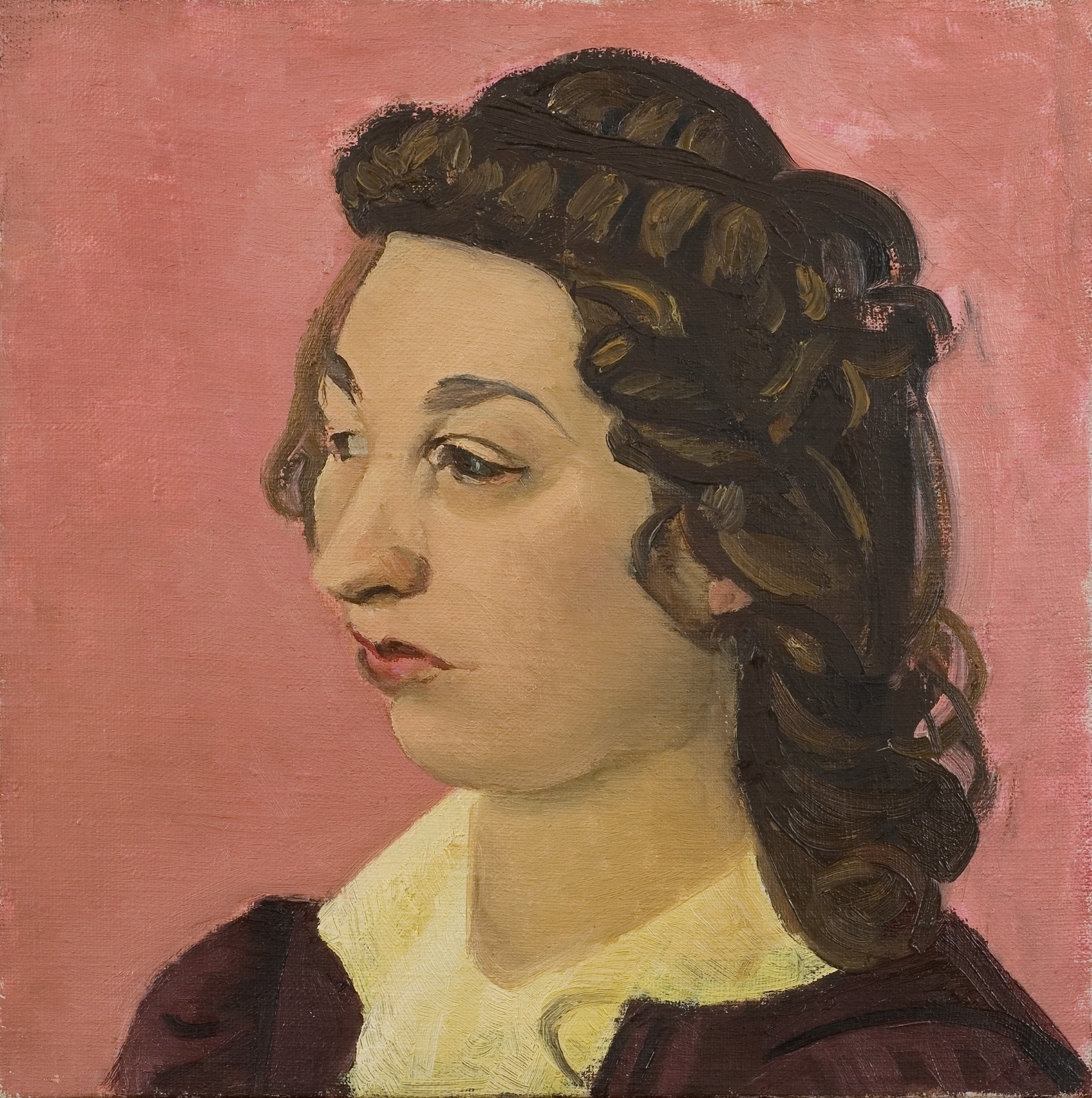 Женский портрет на розовом фоне. 1941