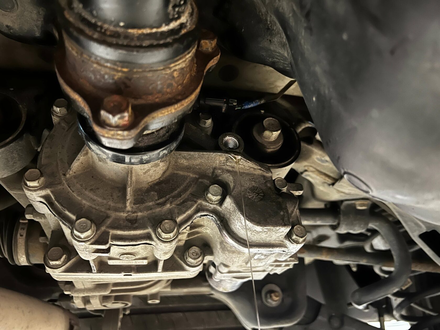 Проверка уровня масла после запуска