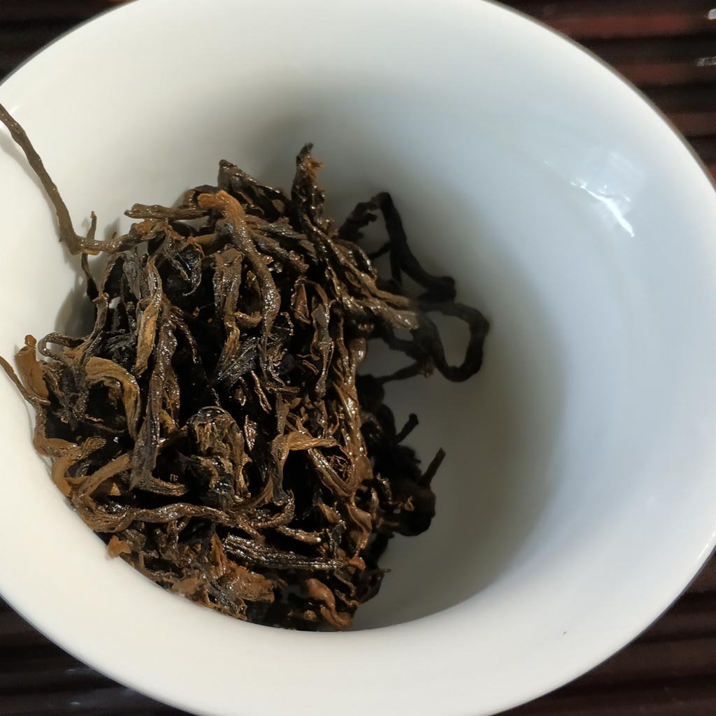Infused Yingde Black Tea leaves