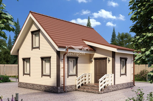 Каркасный дом А-029. Строительство каркасных домов в Санкт-Петербурге ...