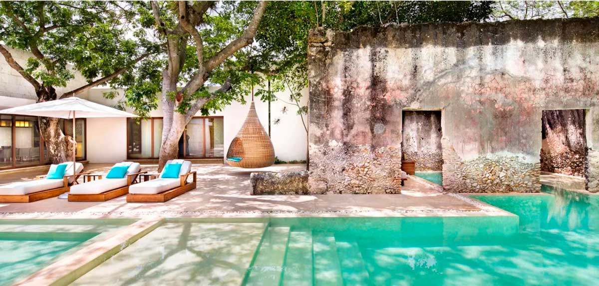 На фото: Отель Chablé Yucatán, Юкатан Мексика