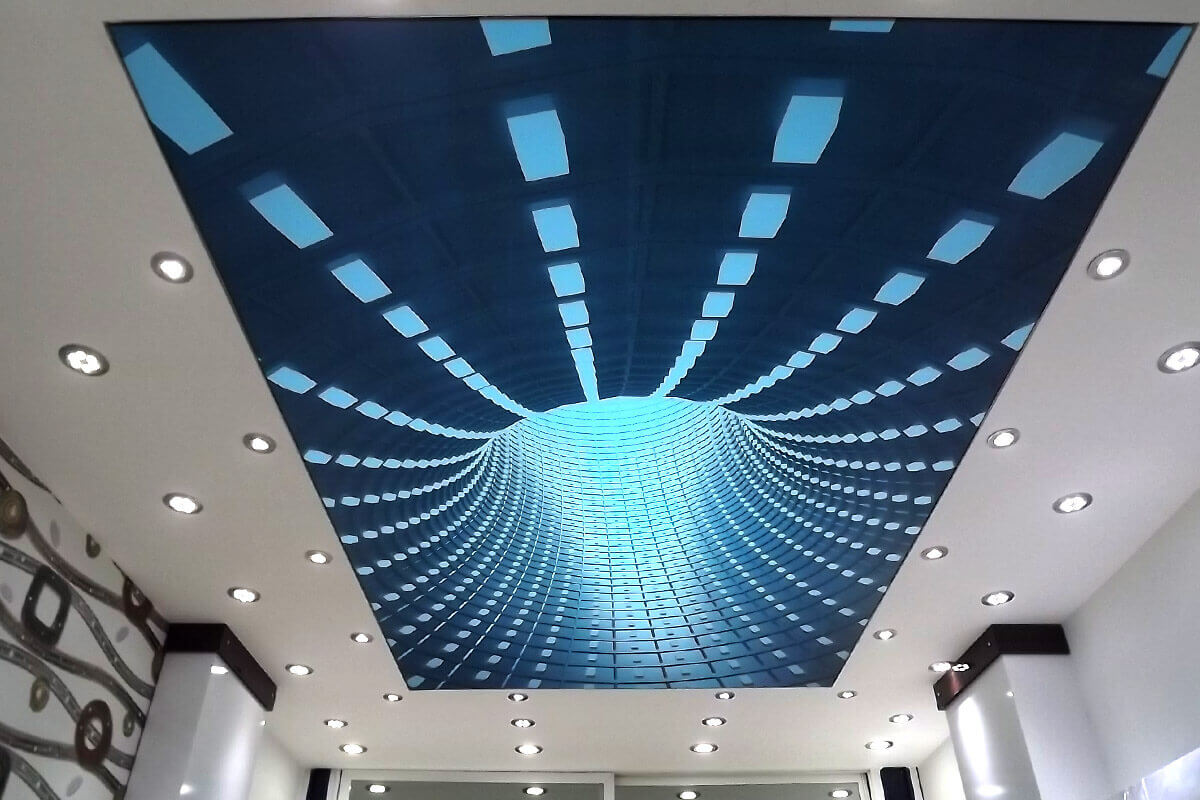 Натяжные потолки с 3D эффектом