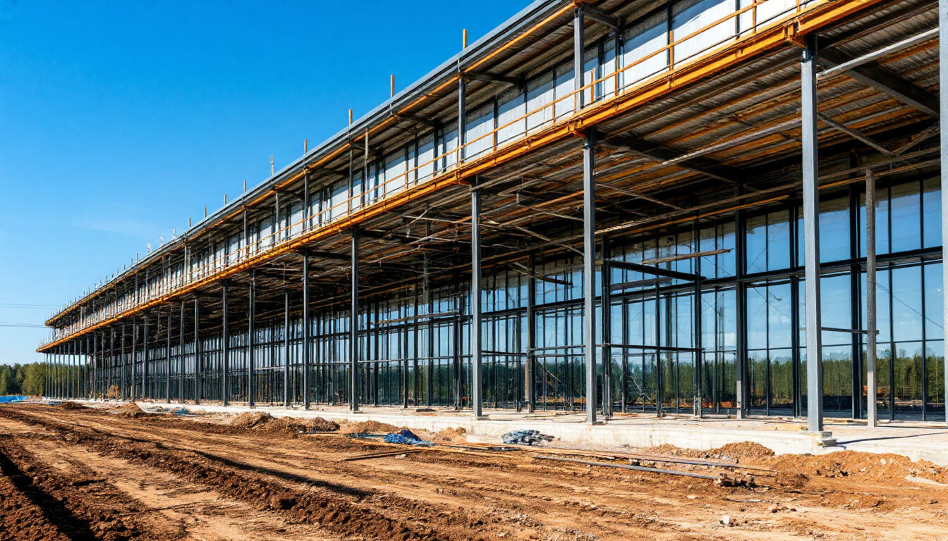 Строительство большепролетных зданий