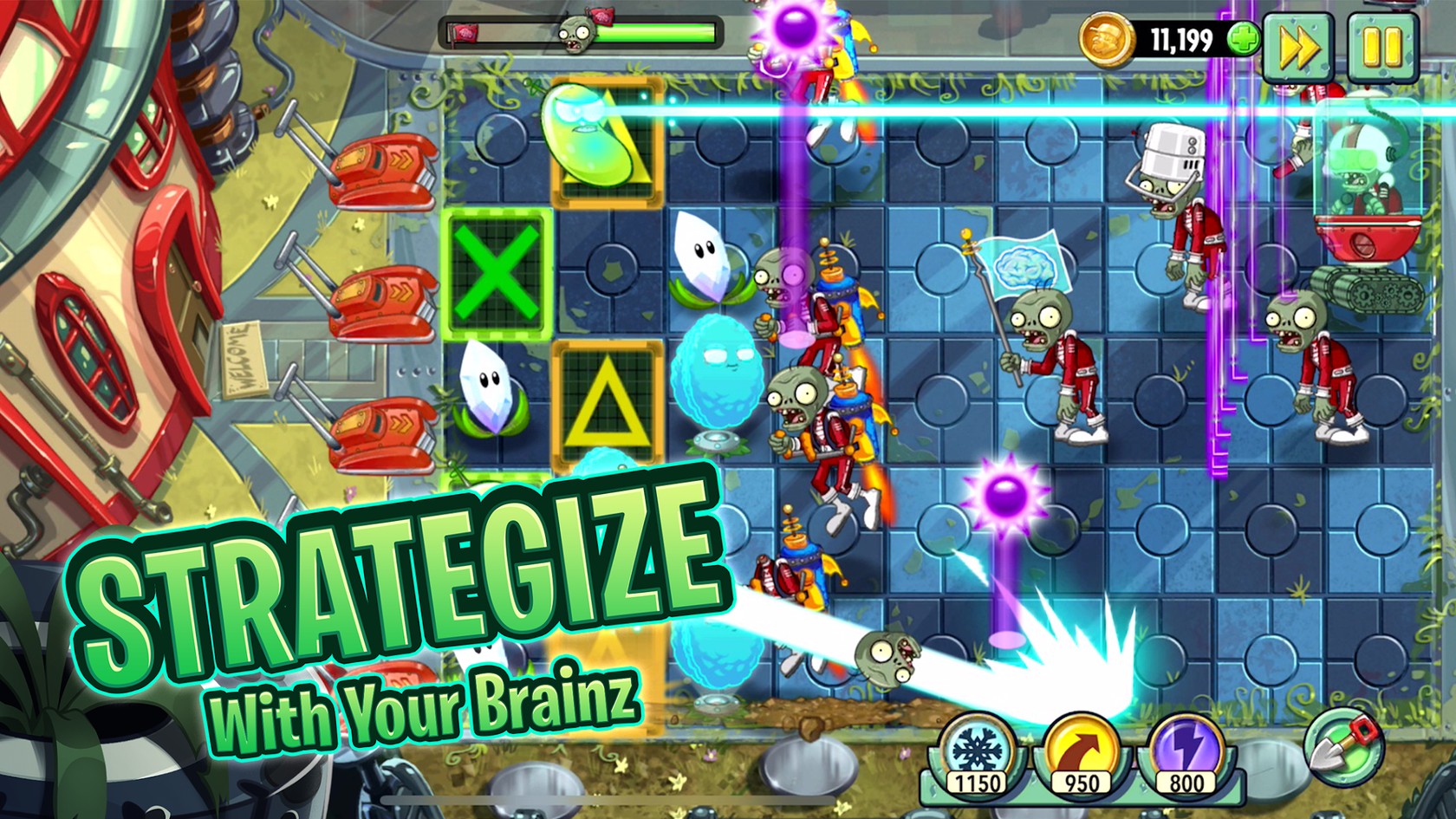 Game preview for Plants vs. Zombies 2