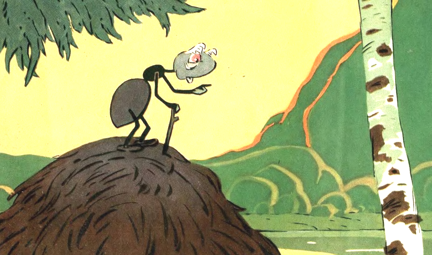 Муравьишка-хвастунишка сказка по мотивам В. Бианки 1963г. читать ...