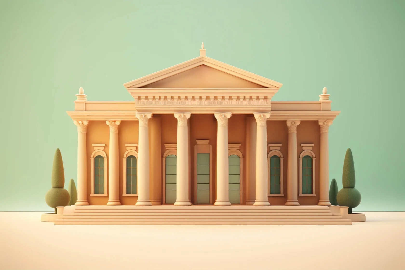 Банк - векторное изображение