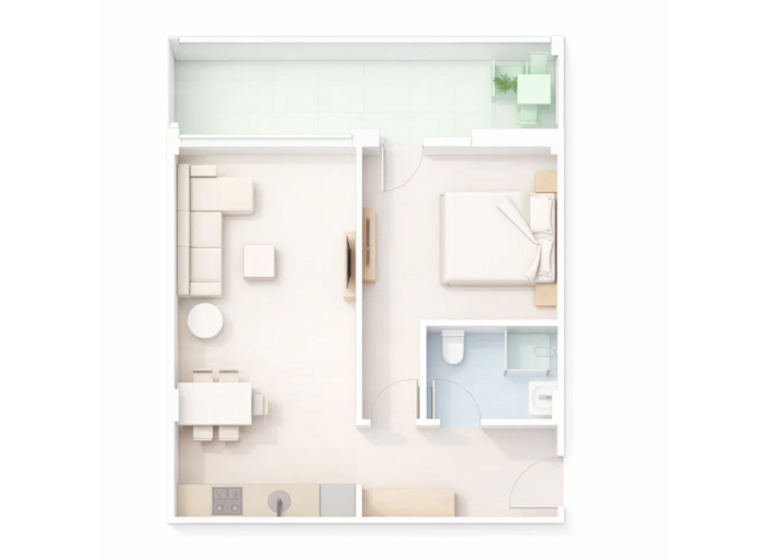 2 Bedroom Plan