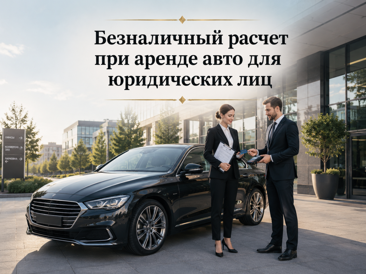 Безналичный расчет при аренде авто для юридических лиц  Демидов Парк