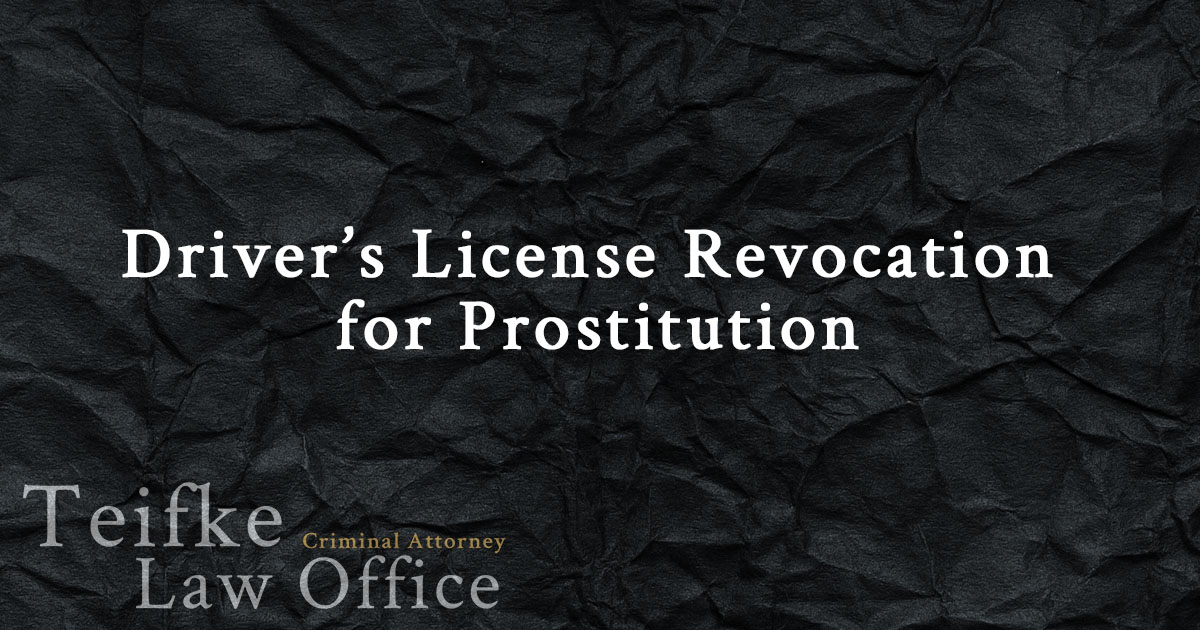 Picture Idea: Driver S License Revocation For Prostitution