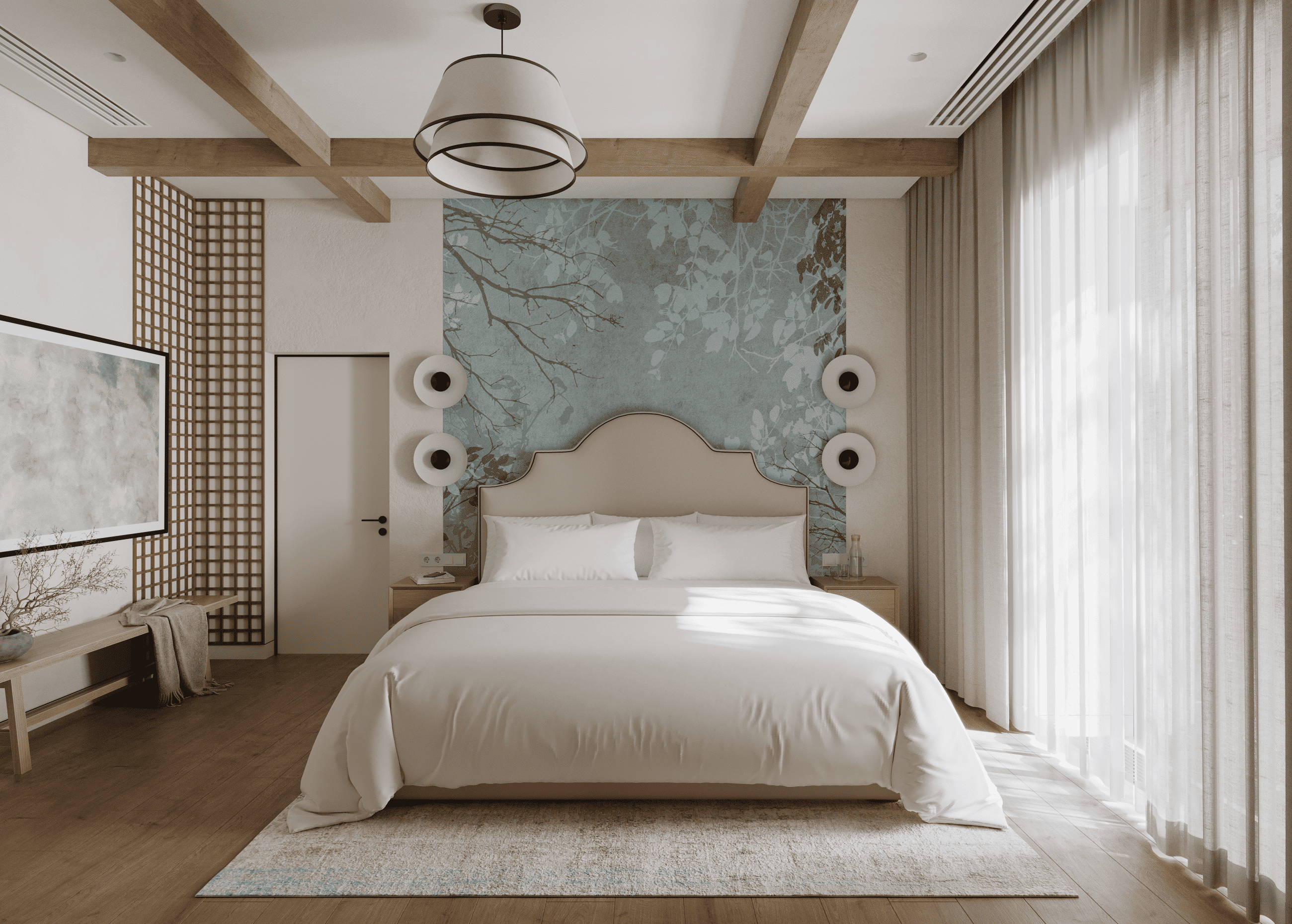 Мастер-спальня в интерьере дома 350 м² — G24концепт
