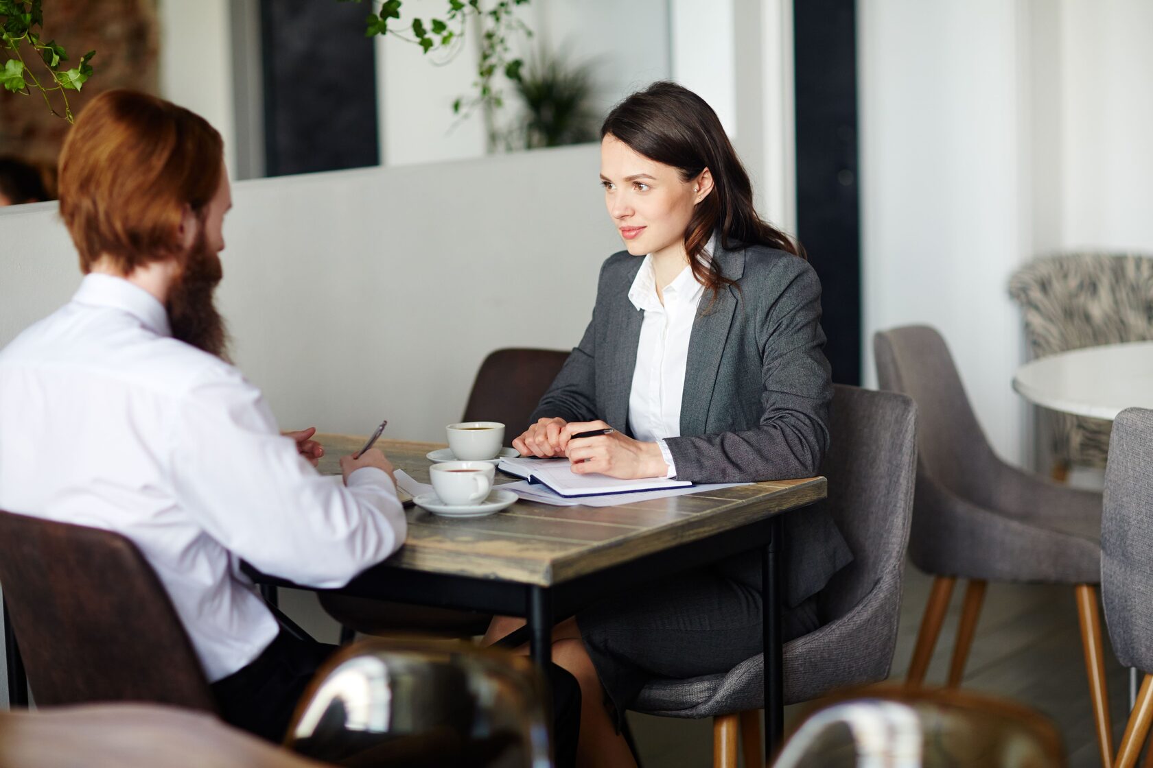 One on one interview. One on one interview