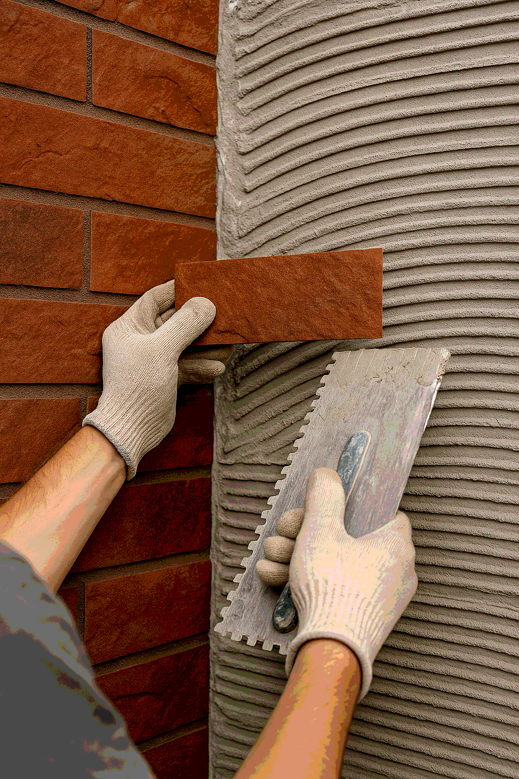 Гибкая плитка Pletaflex — монтаж облицовки