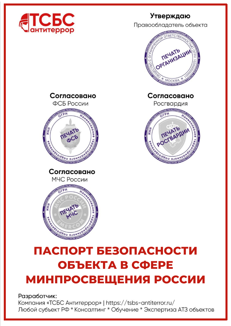 Антитеррористический Паспорт безопасности ОБЪЕКТА ЗДРАВООХРАНЕНИЯ