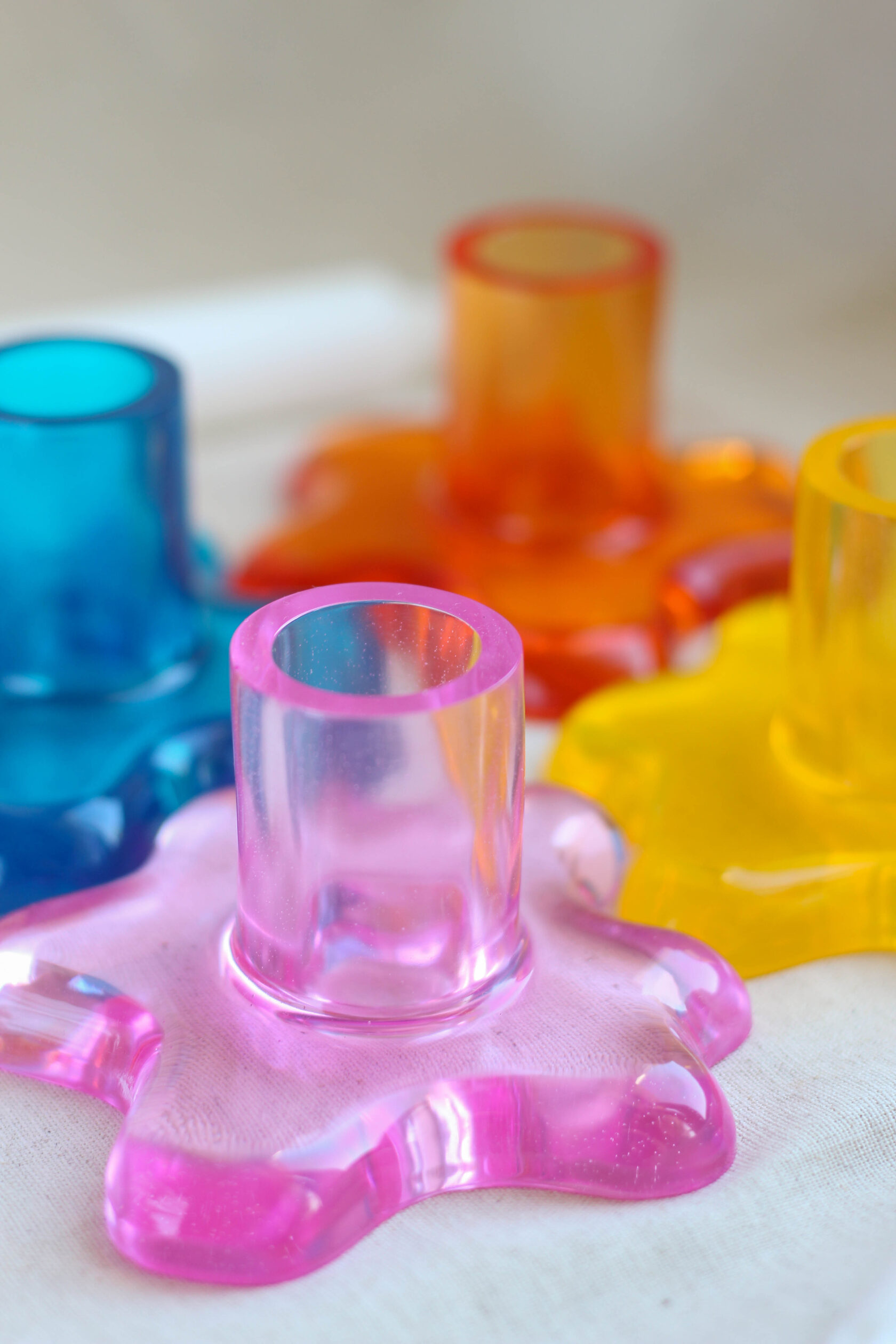 Подсвечники из эпоксидной смолы