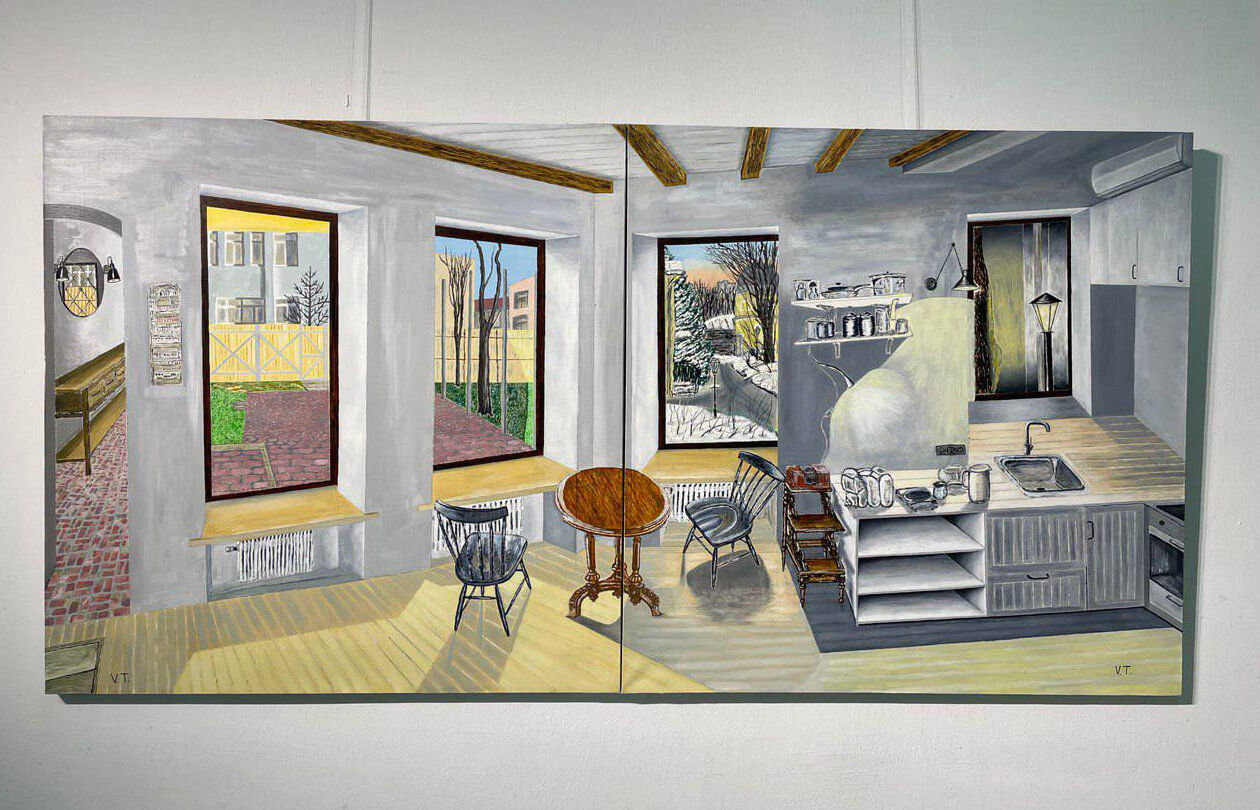 Painting by Vladimir Mikhailovich Tolkachev "My World"