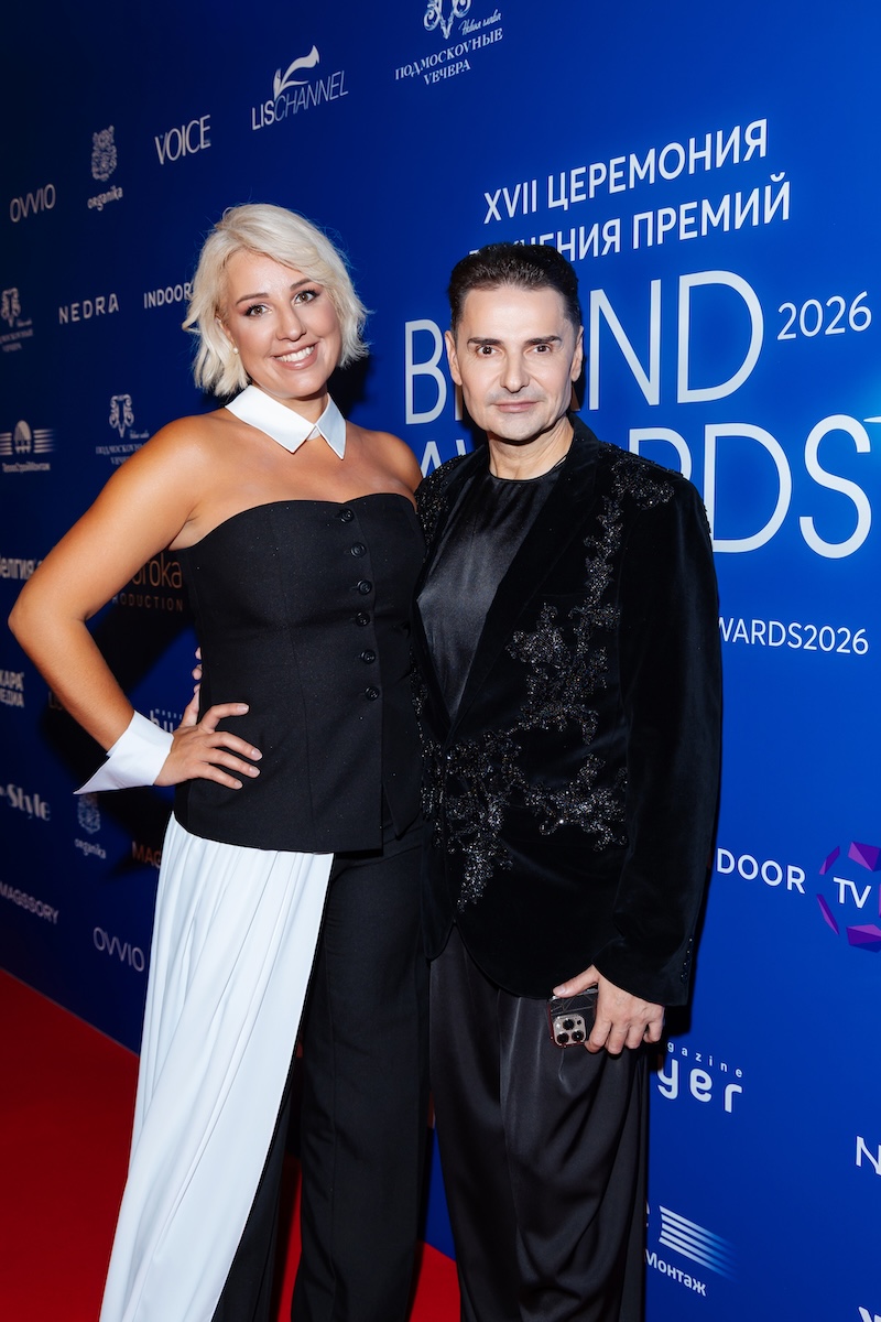 Артём Сорокин и Карина Захарова на церемонии BRAND AWARDS 2026