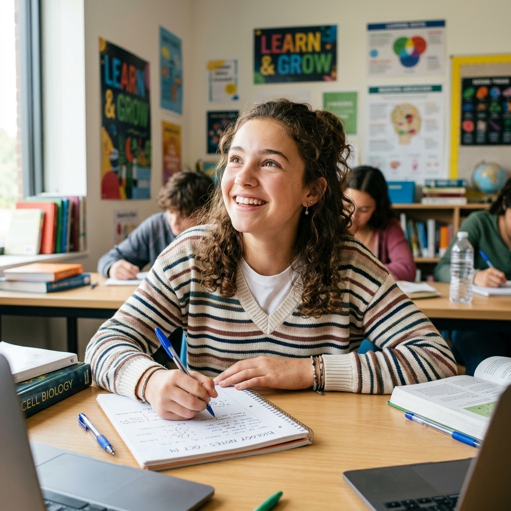 Понимающий ученик на индивидуальном уроке