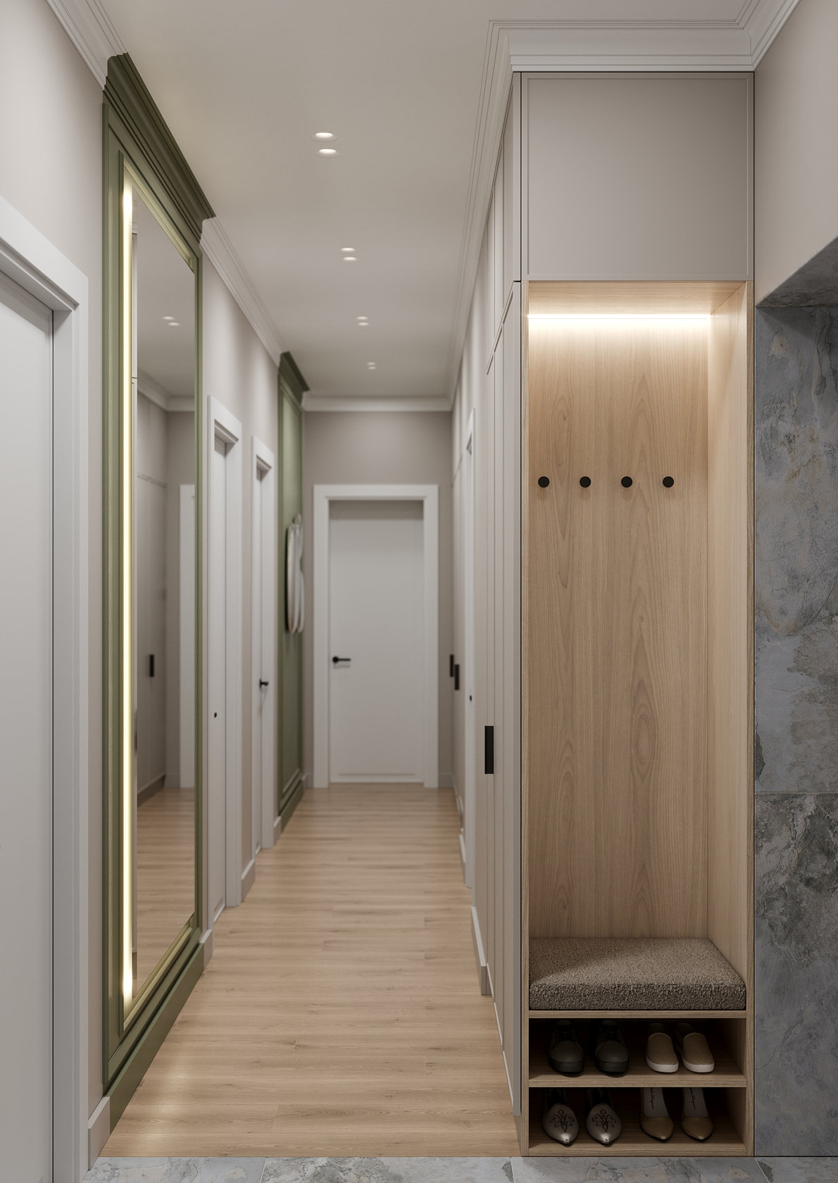 Фрагмент интерьера квартиры 80 м²