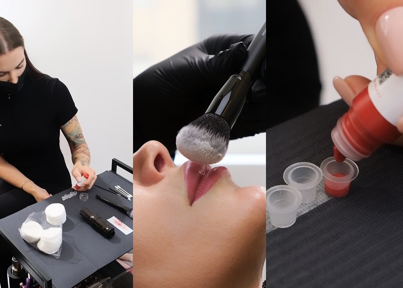 Numbing & Prep Lip Blush Process