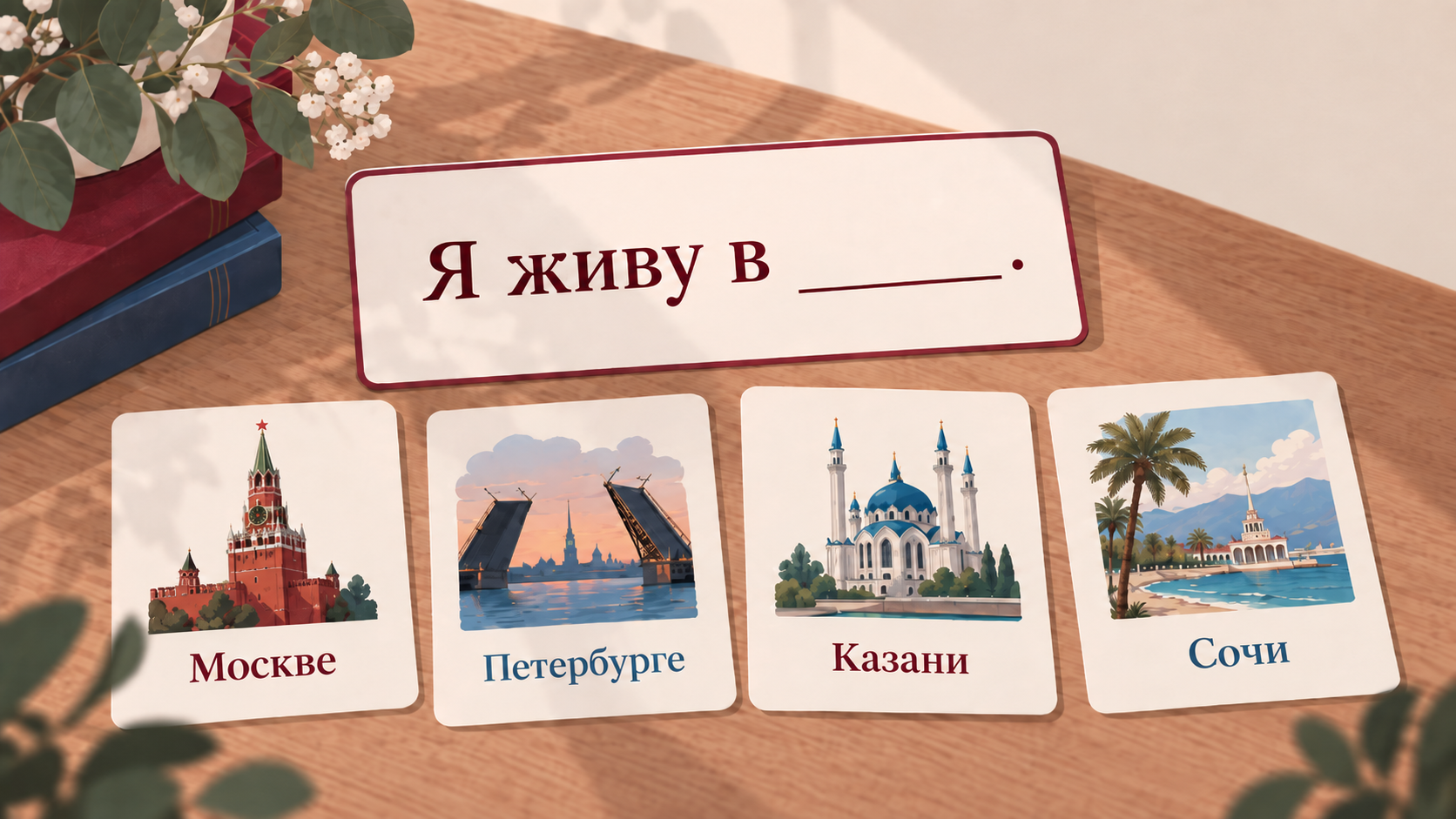 Russian Missing Word game