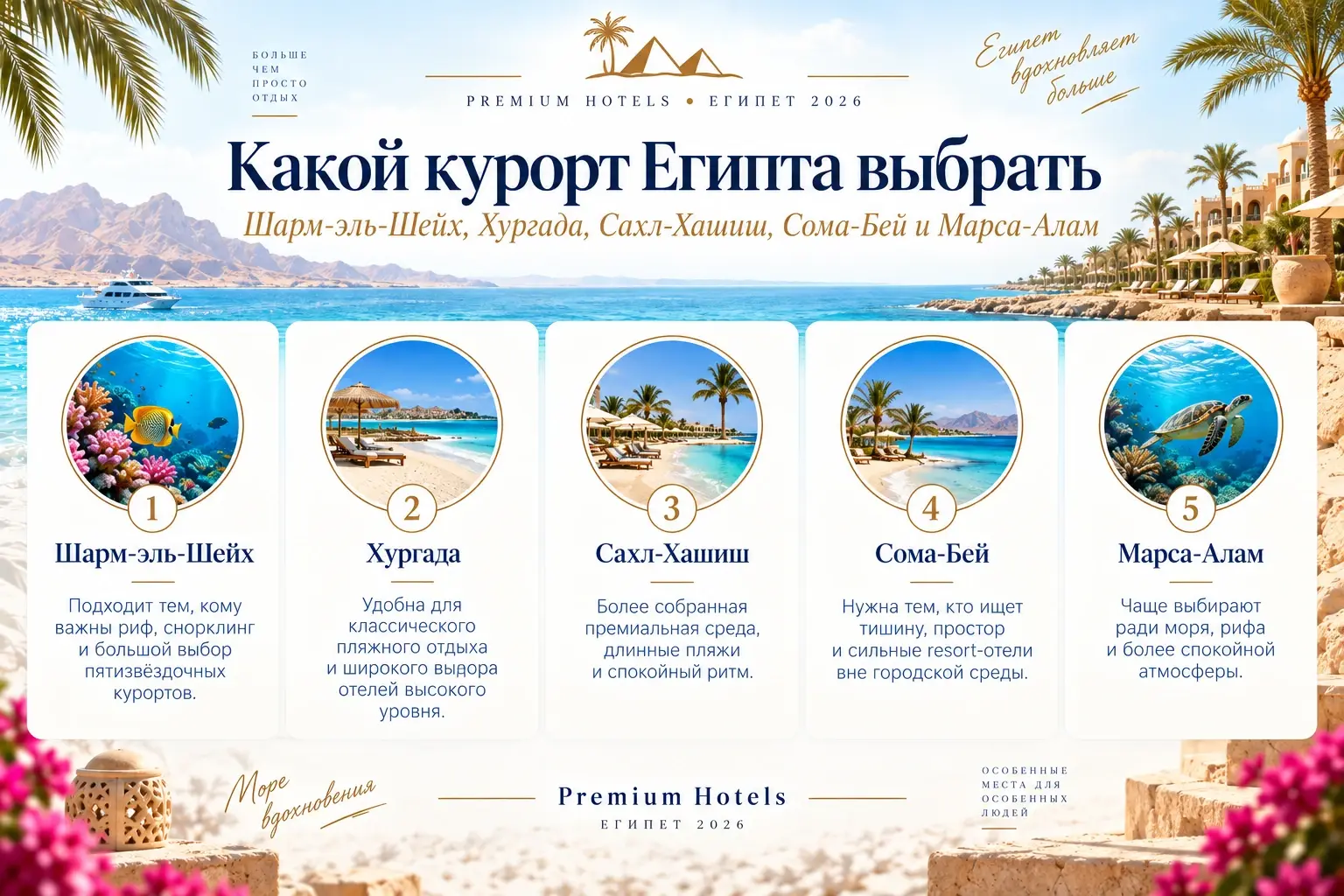 Какой курорт Египта выбрать для отдыха
