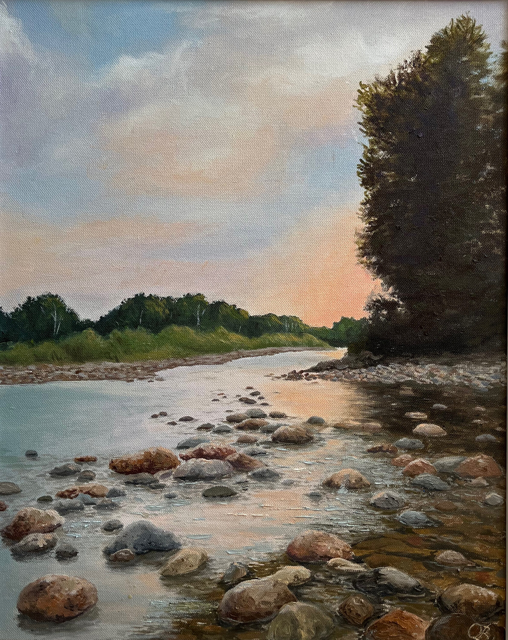 Картина на заказ &quot;Устье реки Мукаян&quot; от художника Ольги Васильковой