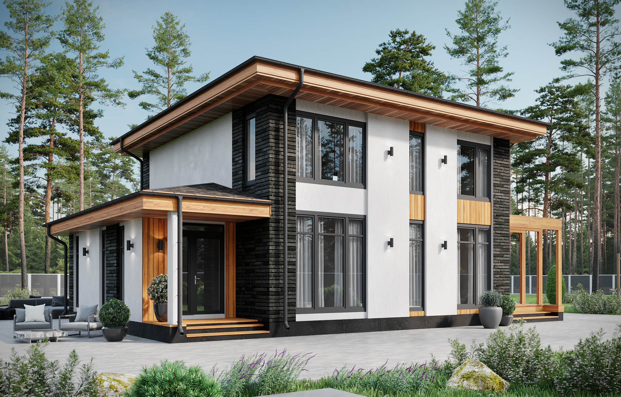 Быстровозводимый дом в Северскую терраса