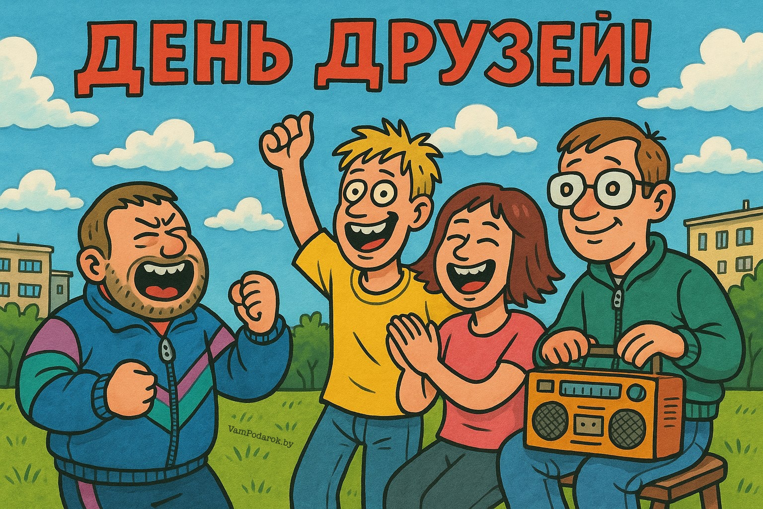 Международный день друзей – открытка