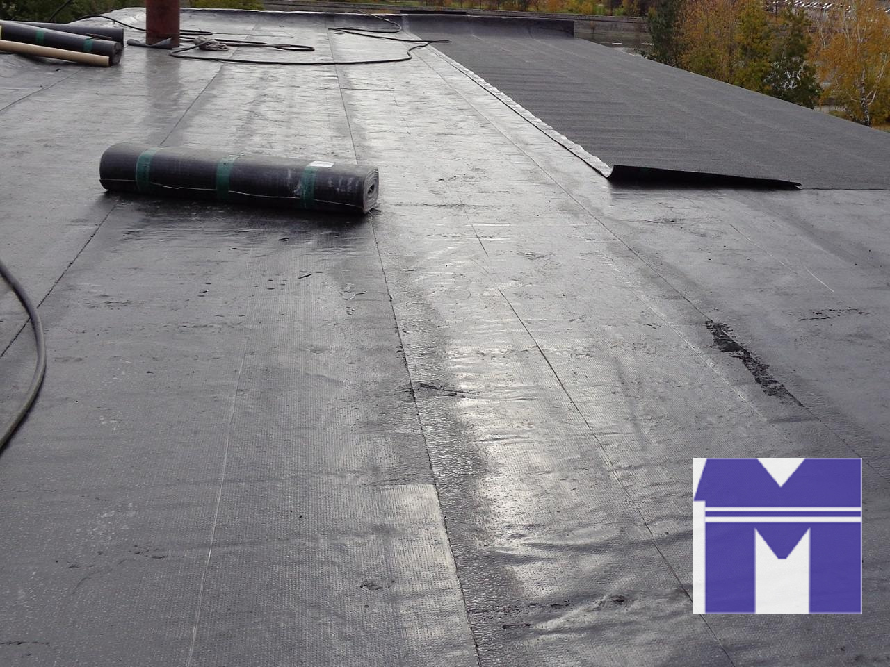 Монтаж мягкой кровли с применением Бикрост ТКП