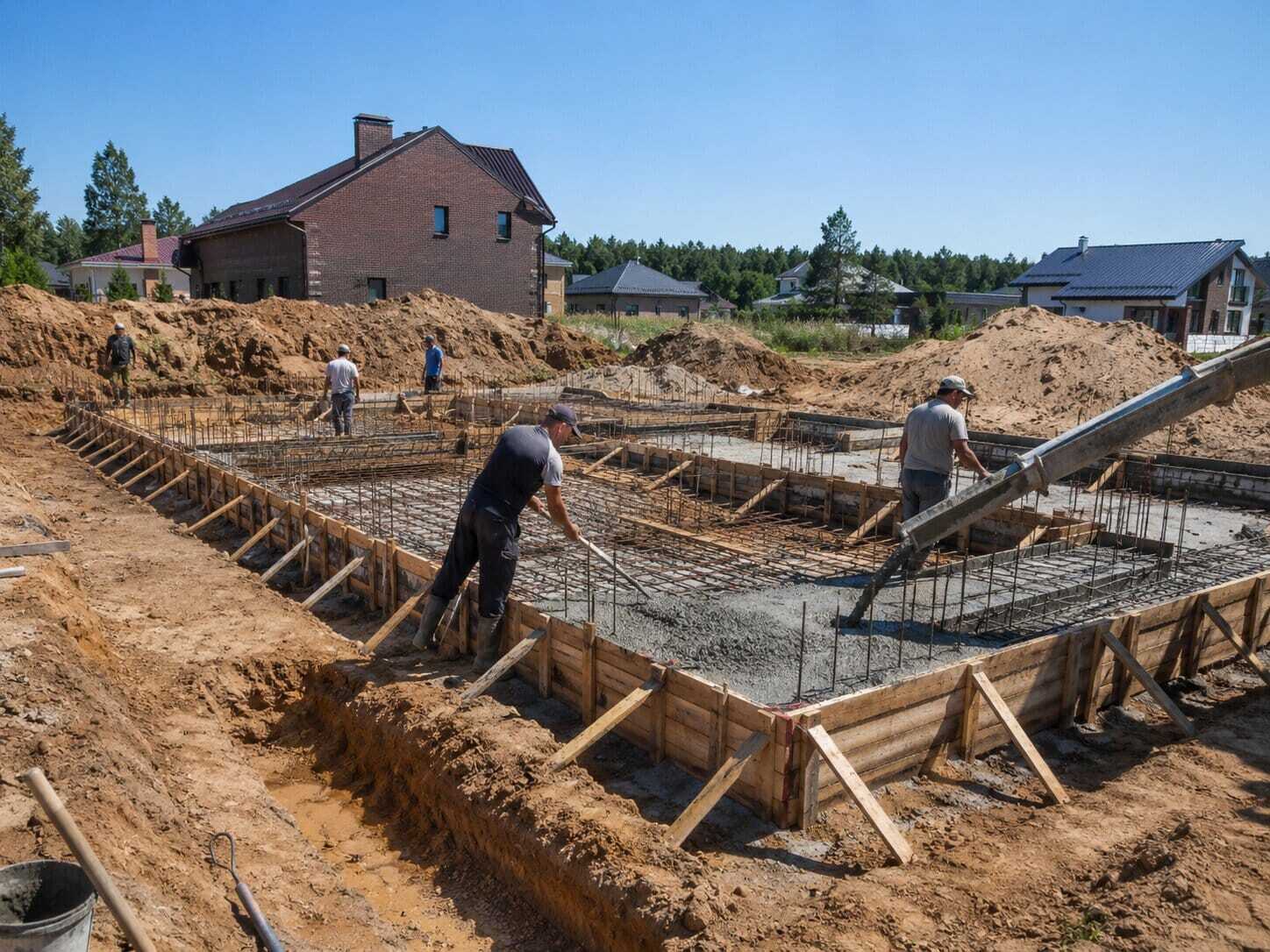 устройство фундамента при строительстве частного дома