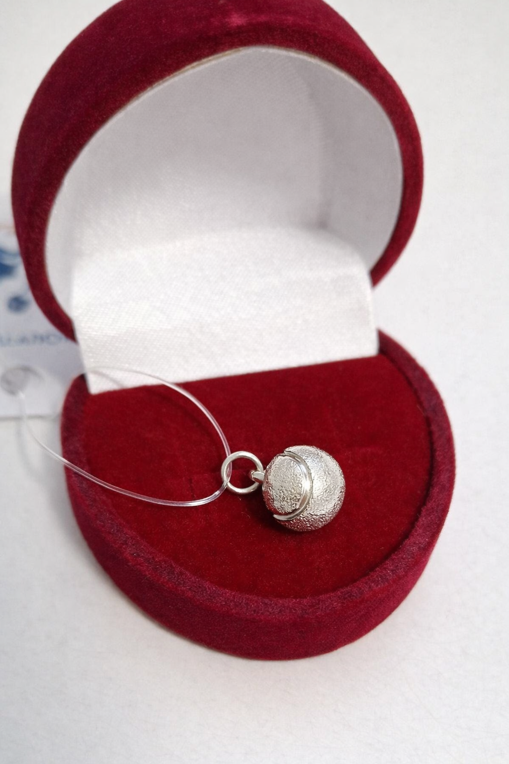 серебряная подвеска теннисный мяч, унисекс, высота 10 мм, родированная