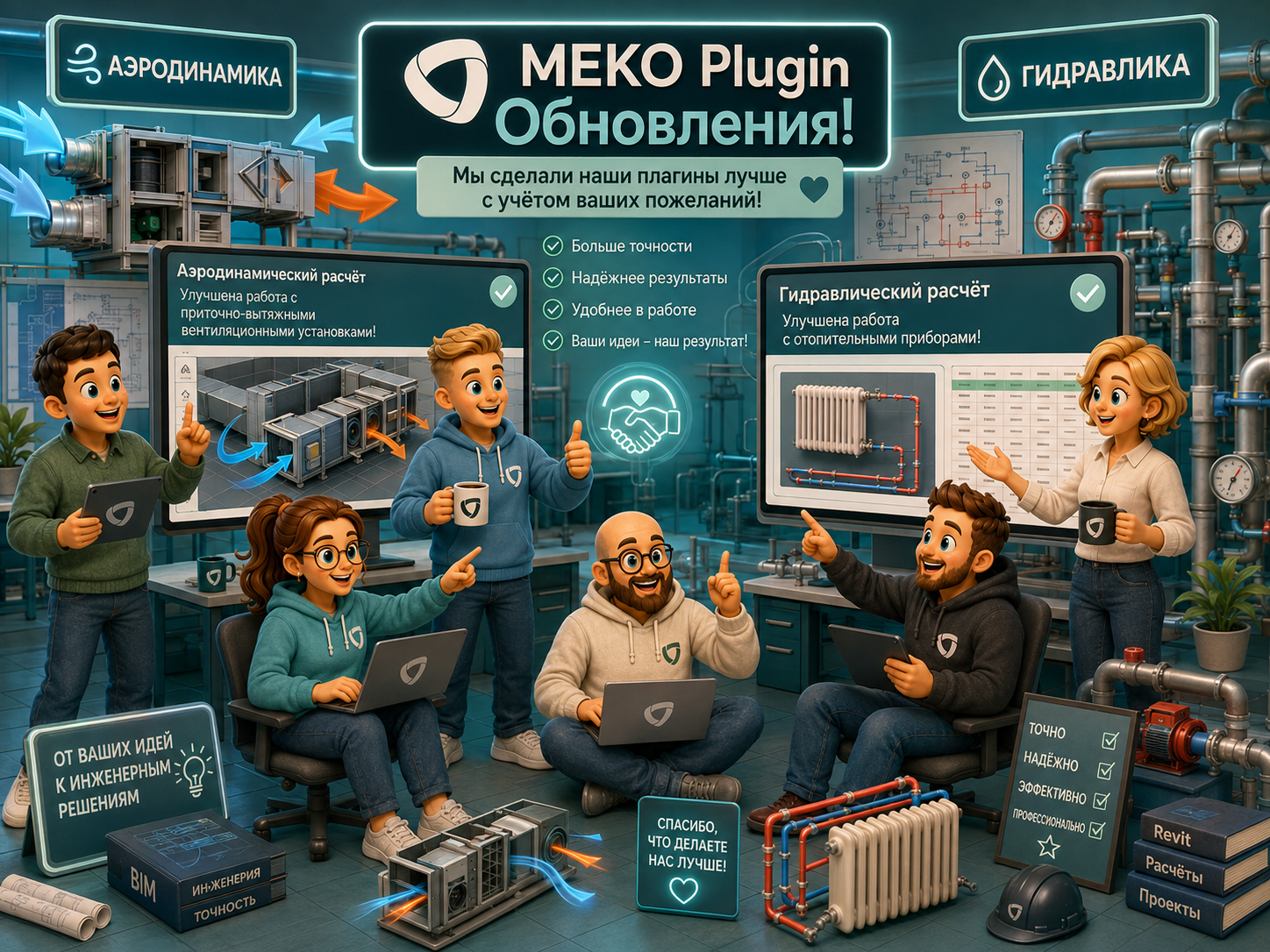ревит плагин меко revit аэродинамика гидравлика