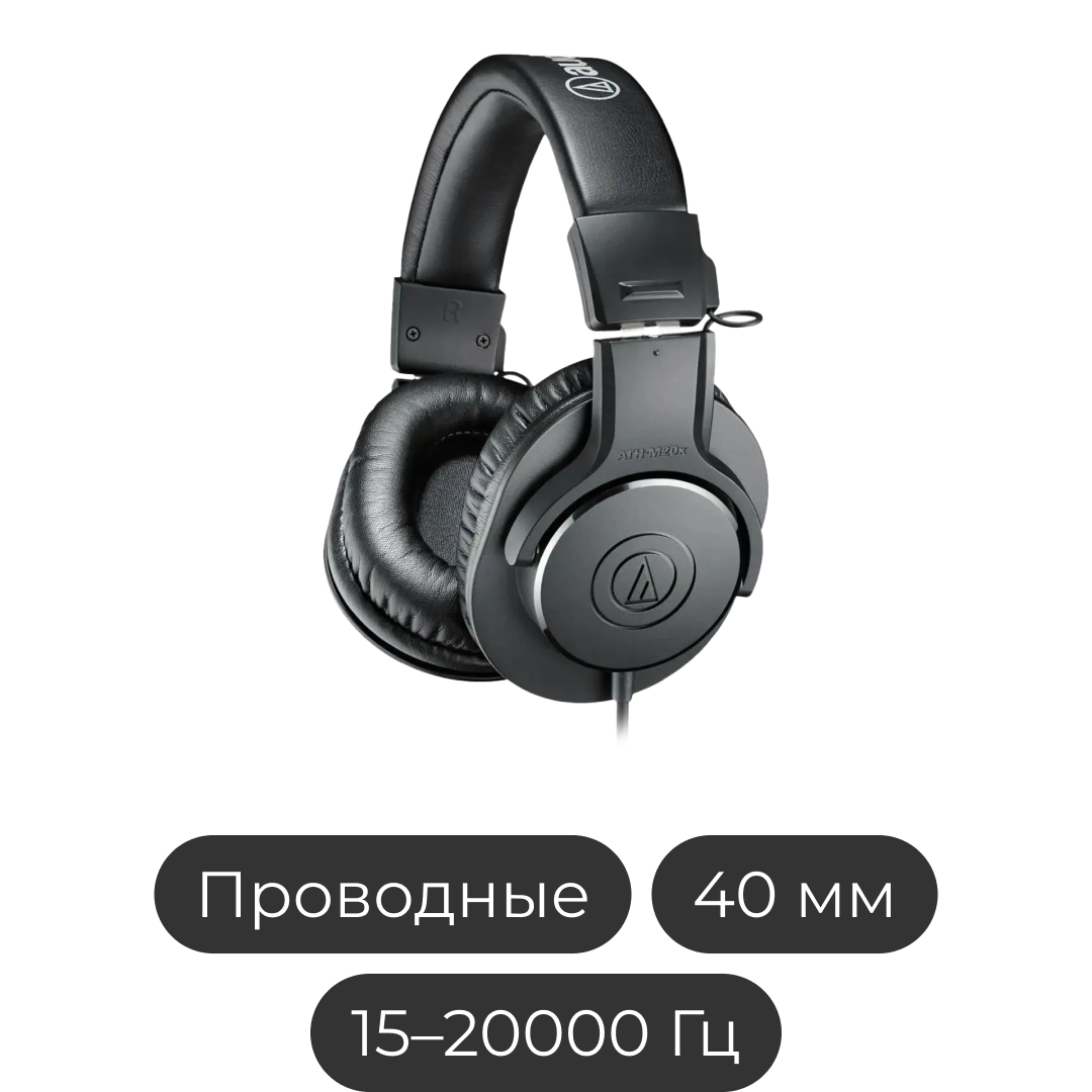 Наушники Audio-Technica ATH-M20x