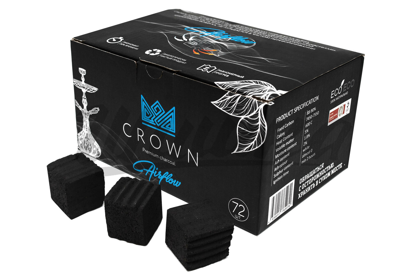 Уголья для кальяна. Уголь для кальяна Crown Airflow 72 шт 25 мм. Уголь кокосовый Crown Airflow. Уголь кокосовый Crown 25мм 72куб, (20шт\кор). Уголь Crown Airflow (25 мм, 72 кубика).