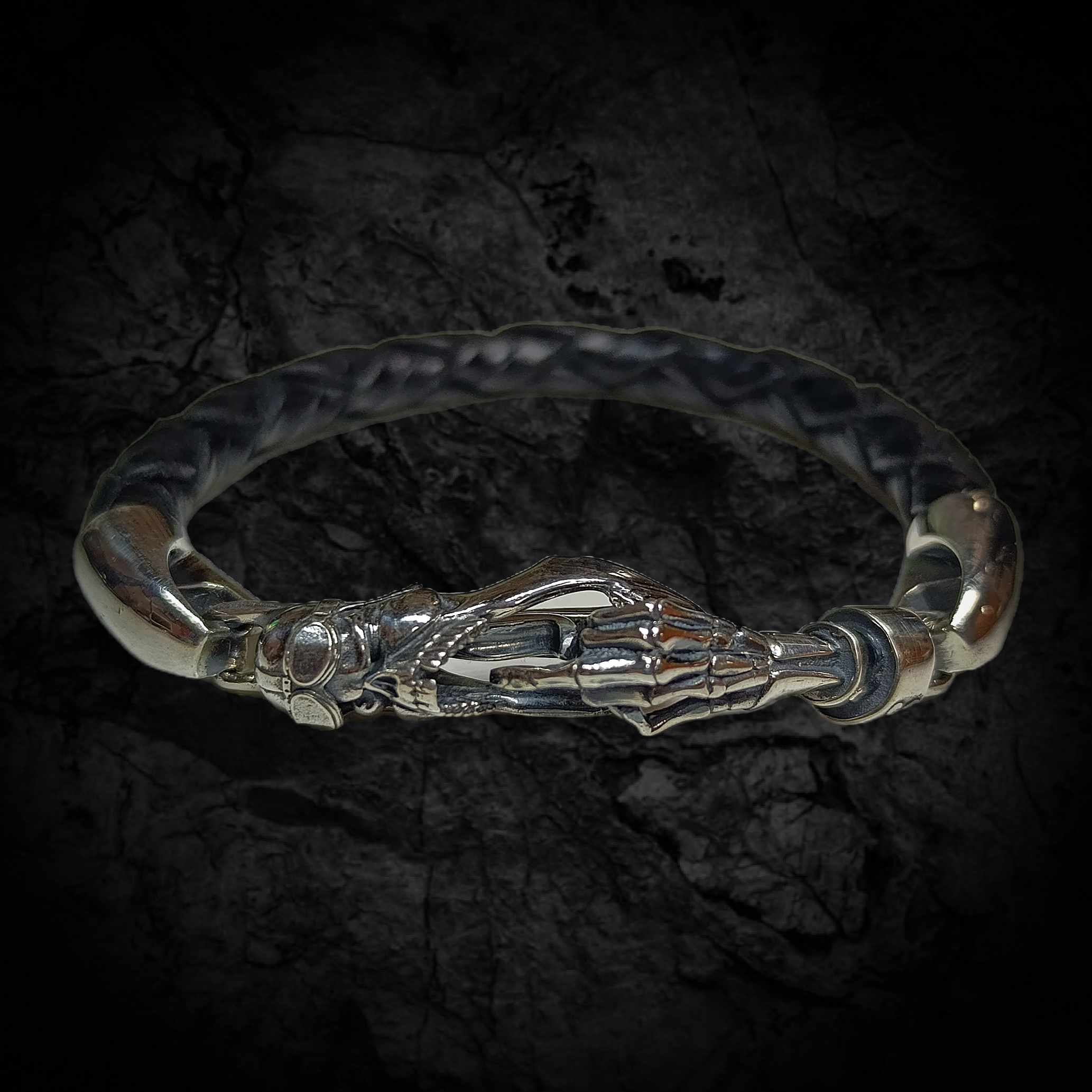 байкерский браслет, рокерский браслет, мото браслет