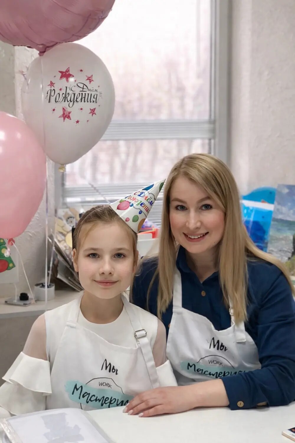 Мама с дочкой на празднике МАСТЕРИМ