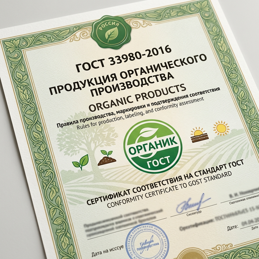 Внесены изменения в ГОСТ 33980-2016 на органическую продукцию