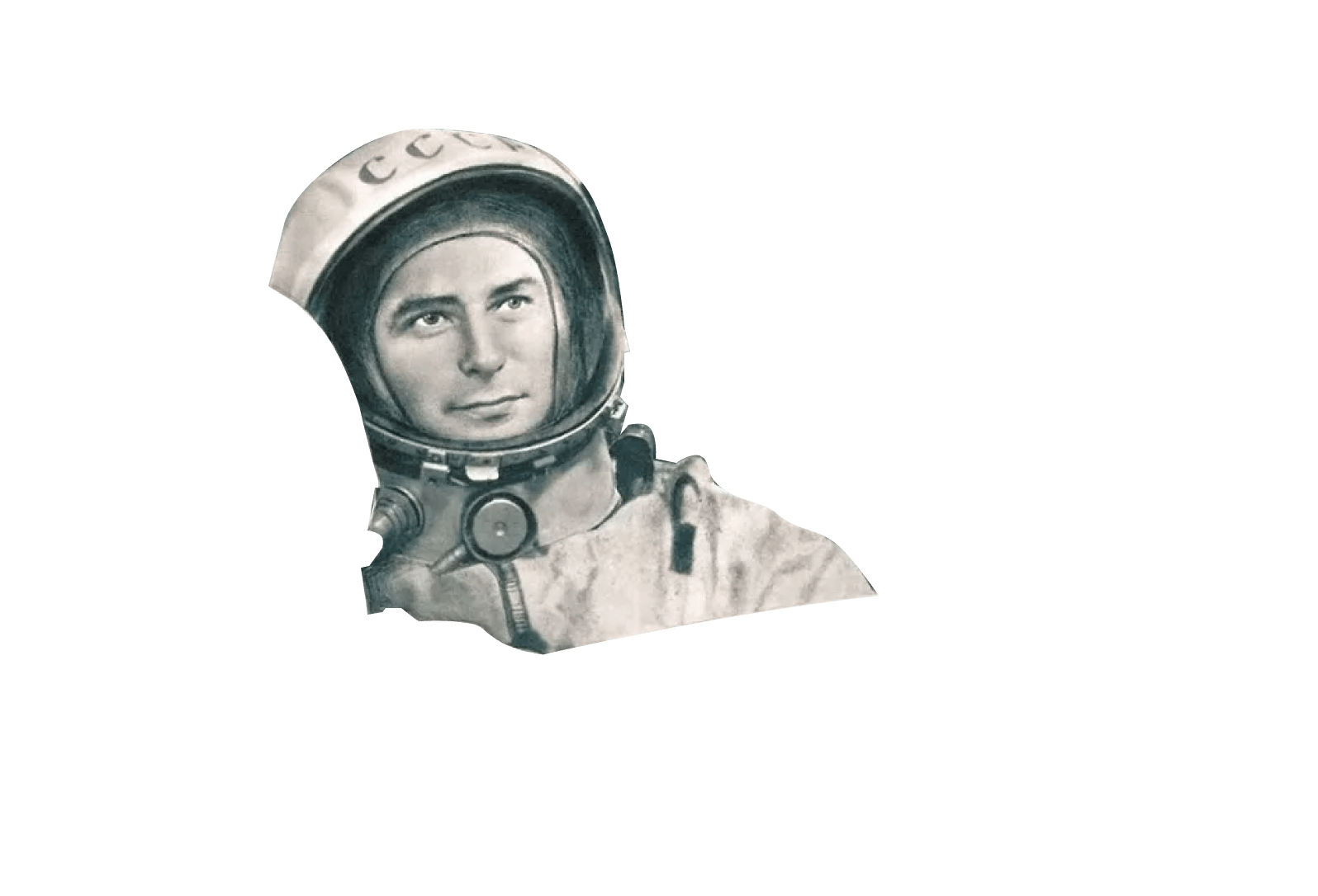 Космонавт Серегин. Плакат "Слава КПСС"