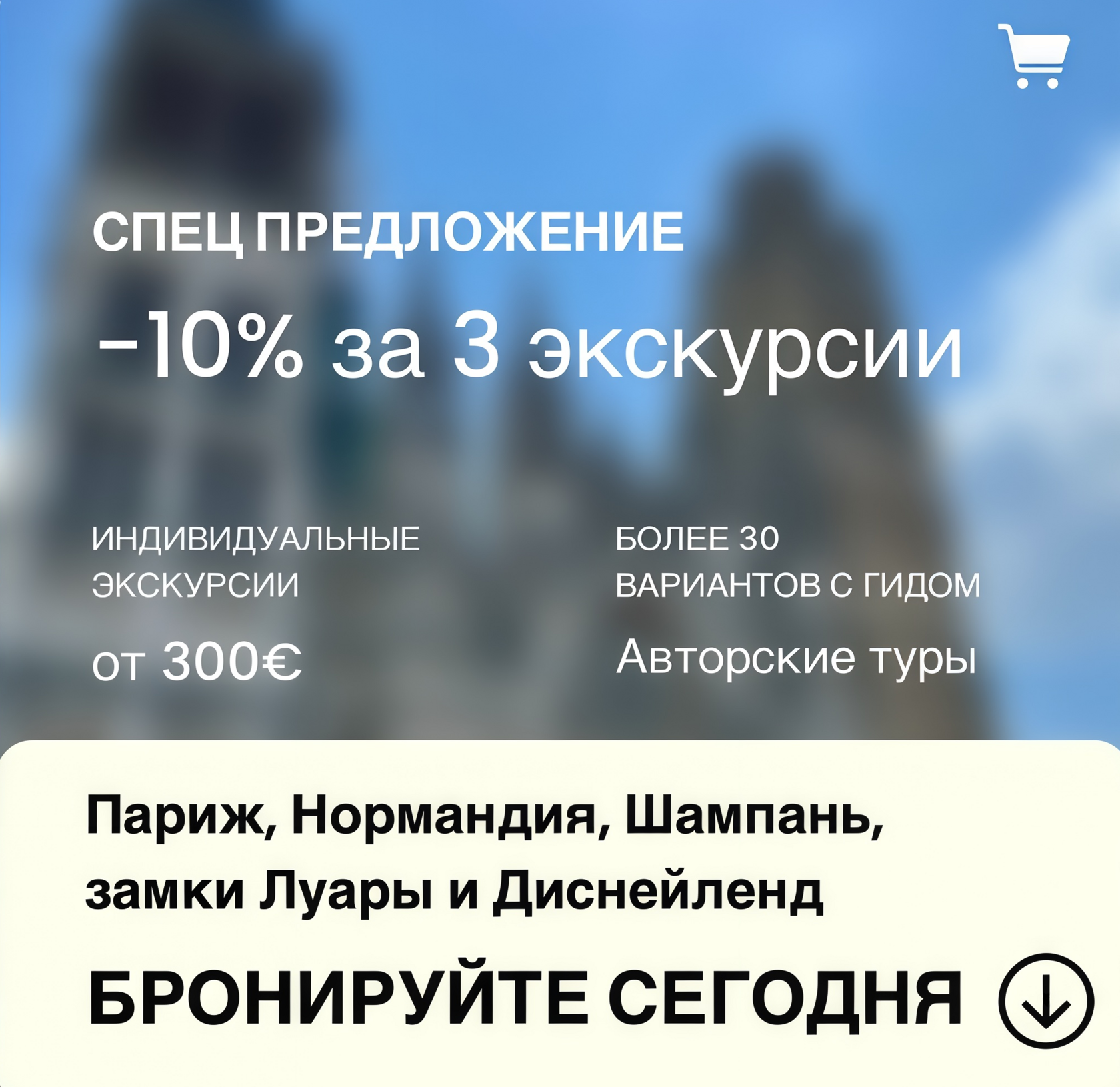 Выгодные экскурсии в Париже