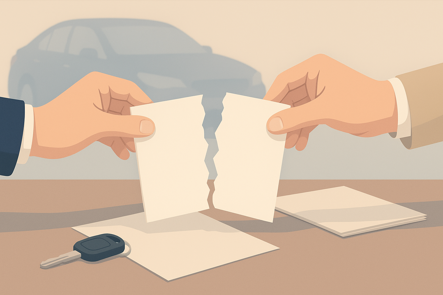 автомобиль расторгают договор ДКП