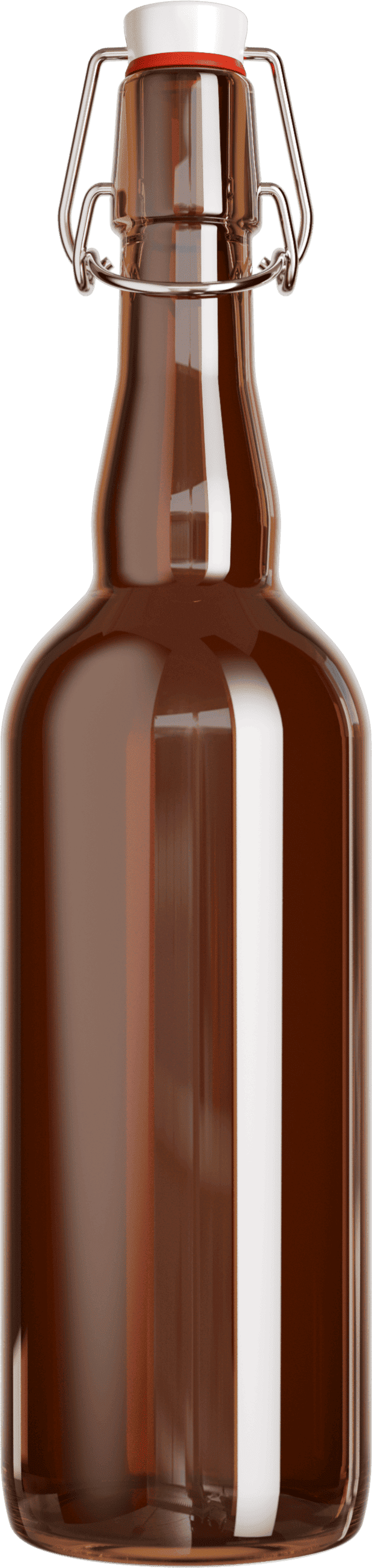 бутылка с бугельной пробкой 0.75 л коричневая