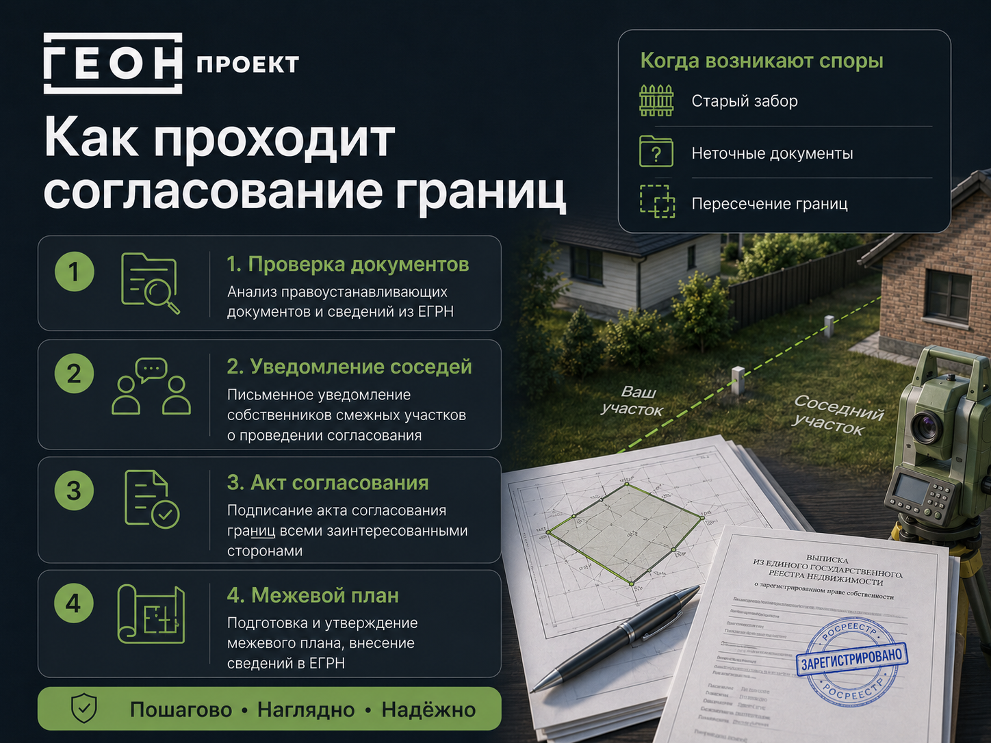Согласование границ земельного участка с соседями: порядок и споры