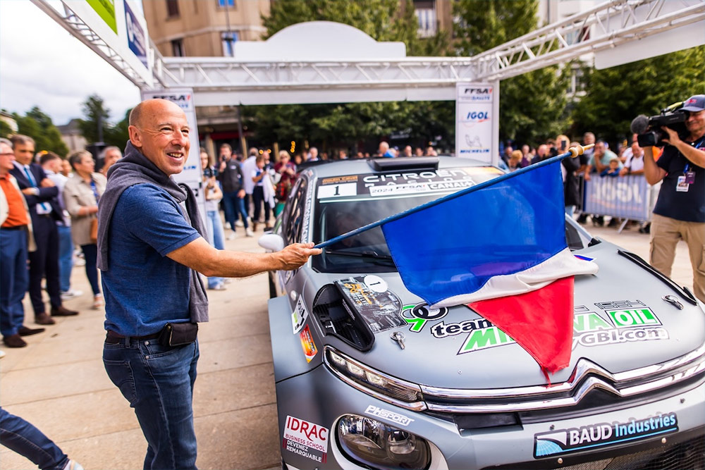 Дидье Ориоль на старте Rallye Aveyron Rouergue – Occitanie 2024/Фото: Bastien Roux / DPPI