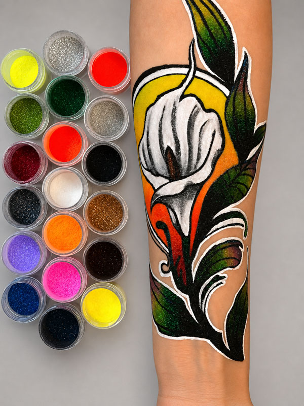 Colorful child face painting